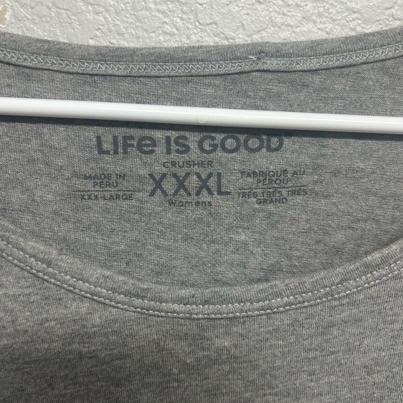 Life is Good “Cat Lover” Crusher Top. Size XXXL - Picture 5 of 6